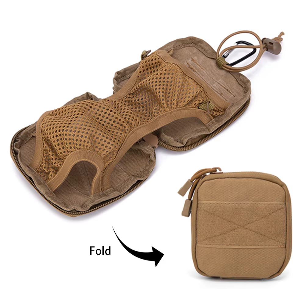 Bolsa táctica MOLLE para cantimplora con soporte plegable y funda - imagen 2