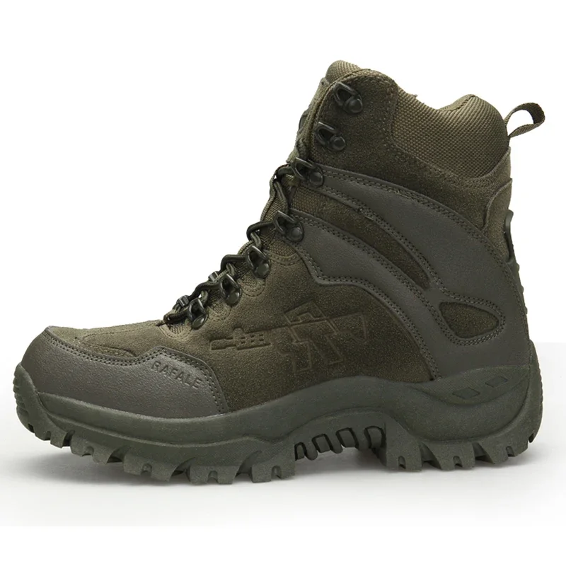 Botas tácticas antideslizantes de goma, tobillo desierto, trabajo - imagen 3