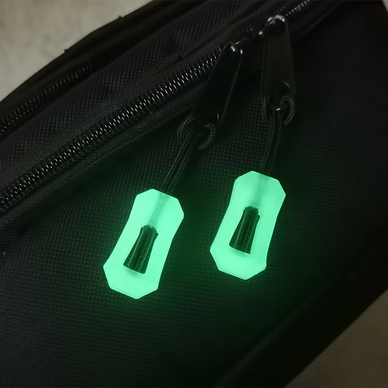 Bolsa táctica desmontable con cuerda luminosa con cremallera, colgante para mochila, chaqueta para exteriores, decoración que brilla en la oscuridad, 3 uds. - imagen 4