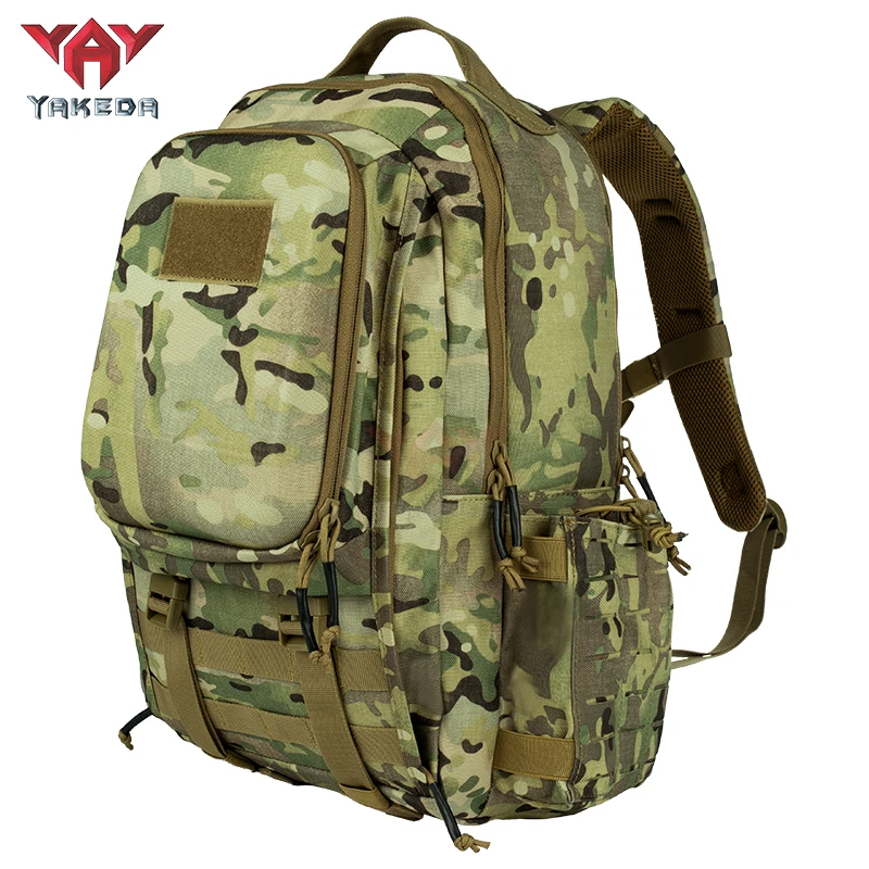 YAKEDA MOLLE deportes hombres 30L negro 1000D Mochila táctica bolsa impermeable al aire libre Mochila táctica ligera - imagen 2