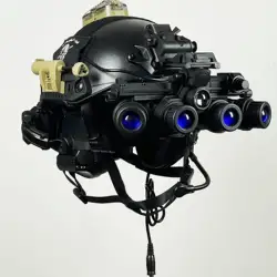 Casco táctico con visión nocturna para airsoft y recreación