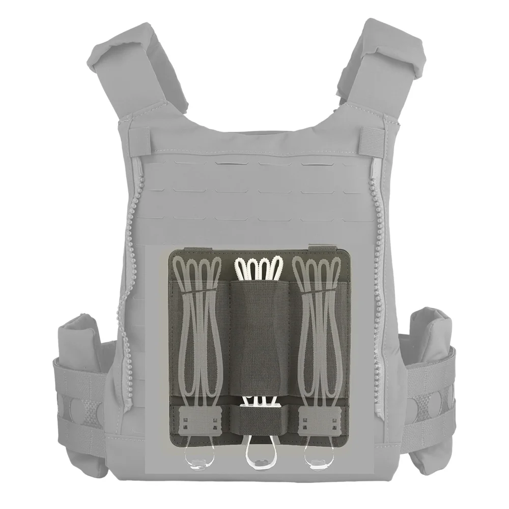 Soporte de sujeción de brida de Cable de plástico elástico táctico, funda de almacenamiento de Cable para caza, chaleco Airsoft, portador de placa FCPC, equipo MOLLE - imagen 2