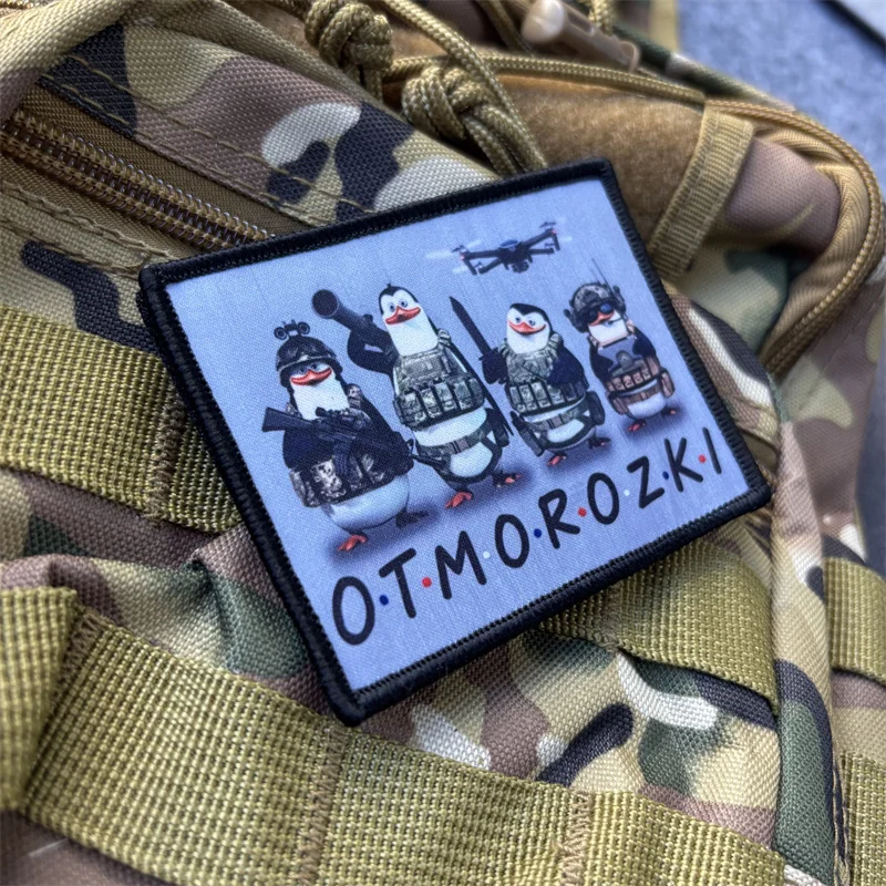 Parche de pingüino militar táctico para ropa, insignia de moral, parches de gancho, brazalete con estampado de mochila - imagen 4