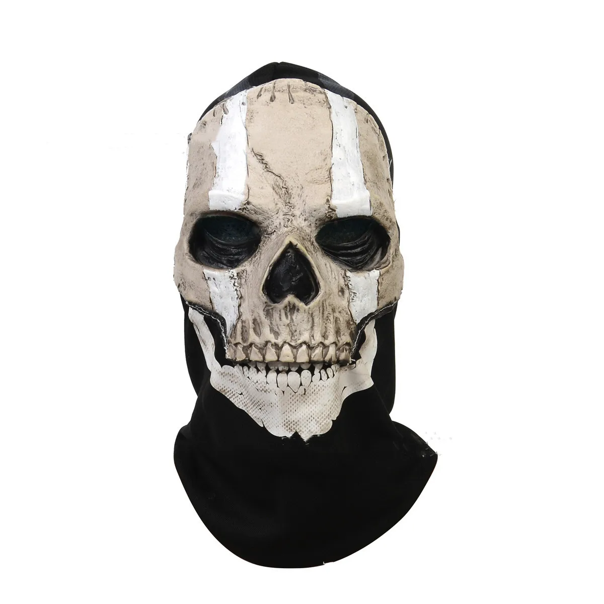 Máscara de calavera fantasma de terror Unisex, casco de látex Call of Duty, Cosplay, actuación, fiesta, mascarada, Cosplay de Halloween - imagen 5