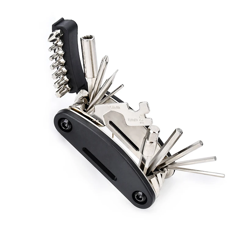 21 En 1 bici portatil Socket Llave multiusos bicicleta Multi herramienta destornillador montaña motocicleta bicicleta herramientas de reparación - imagen 2