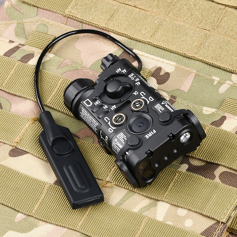 WADSN nuevo todo Metal L-3 NGAL rojo verde azul punto indicador IR láser función Dual interruptor táctico Airsoft caza luz LED - imagen 2
