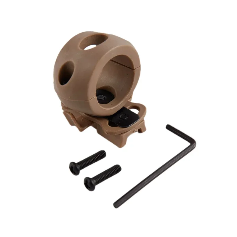 Adaptador de abrazadera para casco al aire libre, casco táctico, iluminación especial, soporte para linterna, accesorios para casco - imagen 2