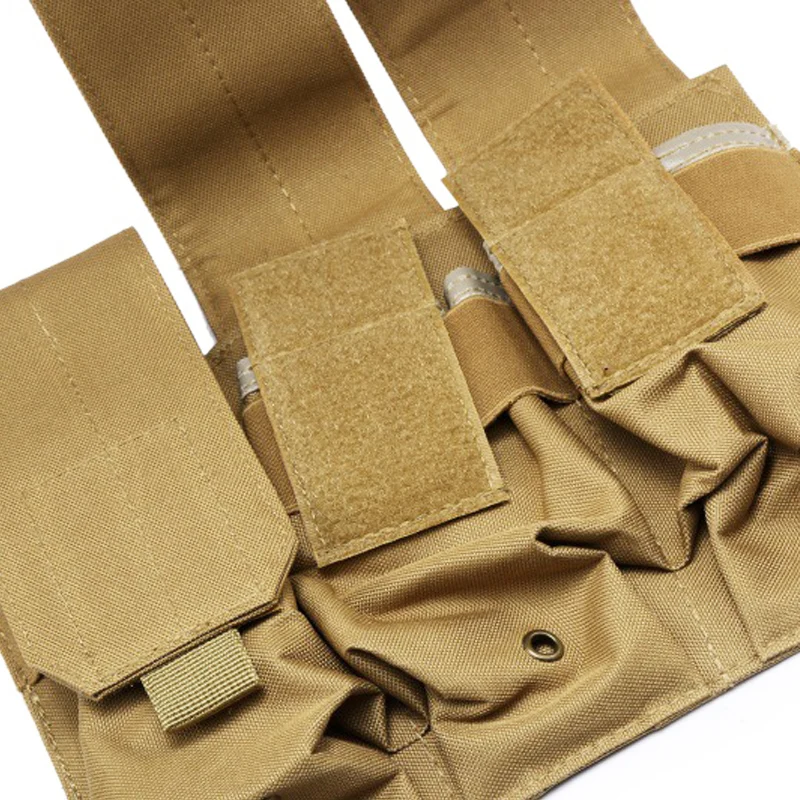 Bolsa táctica MOLLE dual cargadora 5,56mm – M4/AR15/AK47 - imagen 4