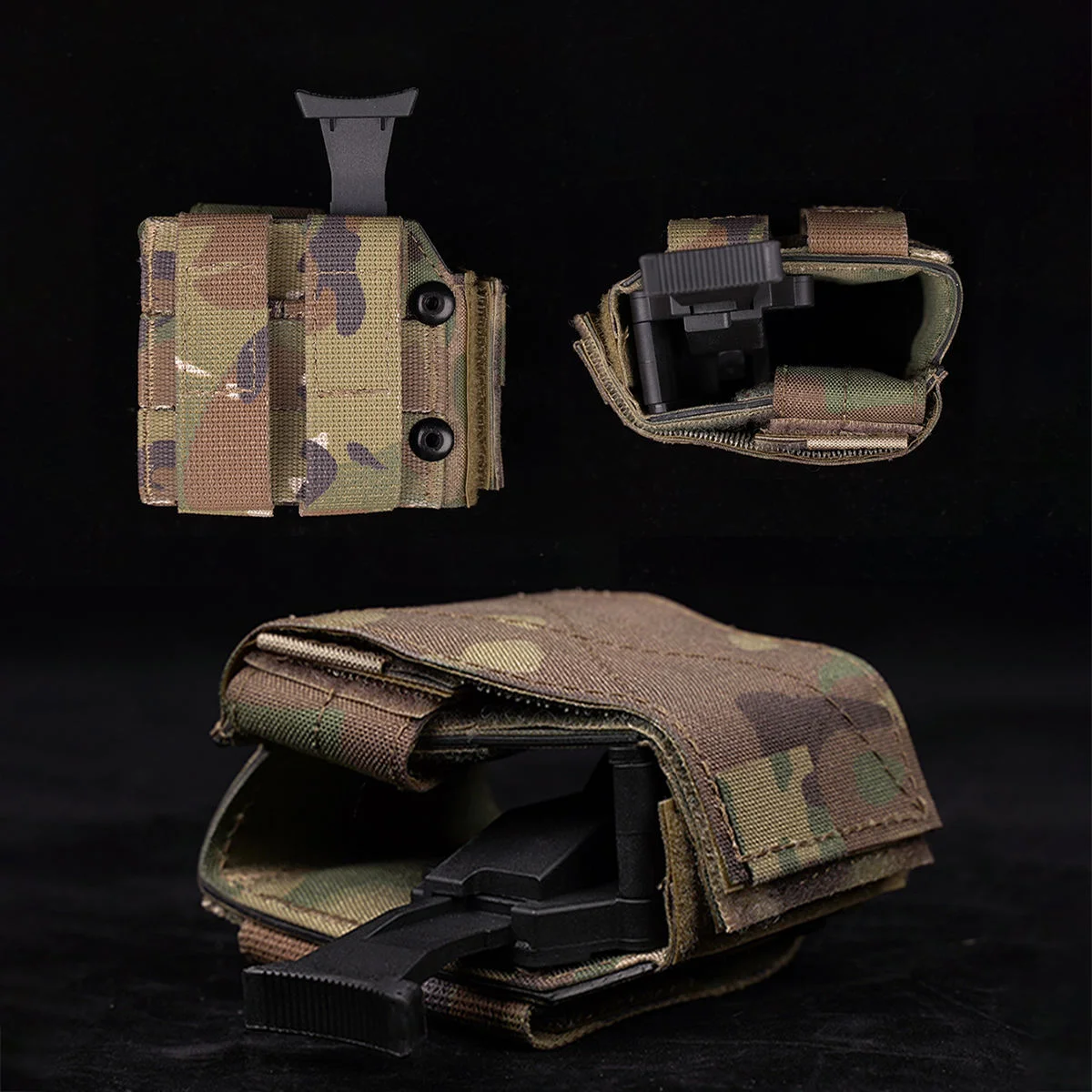 Funda táctica MOLLE portátil universal extracción rápida, cinturón