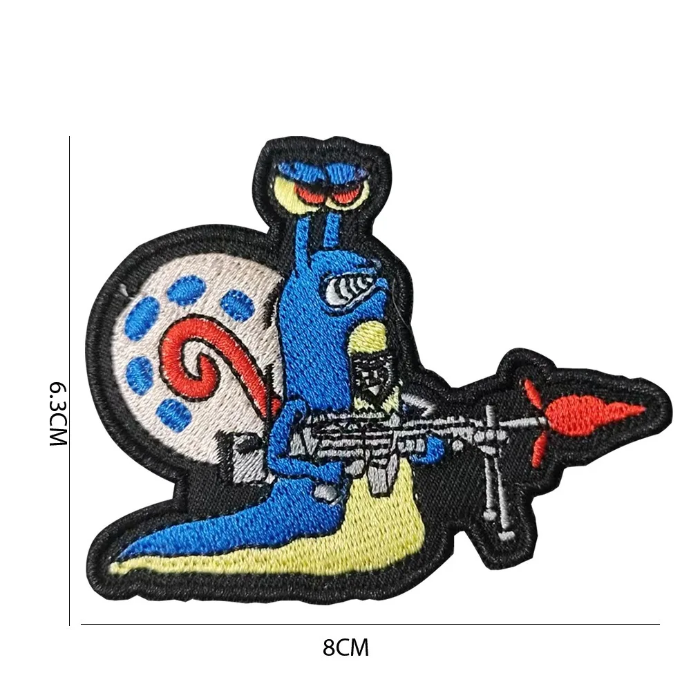 Parche táctico de animales, parches de gancho y bucle bordados de gallo y pato, insignia de moral del ejército militar, brazalete, ropa, pegatinas para mochila - imagen 5