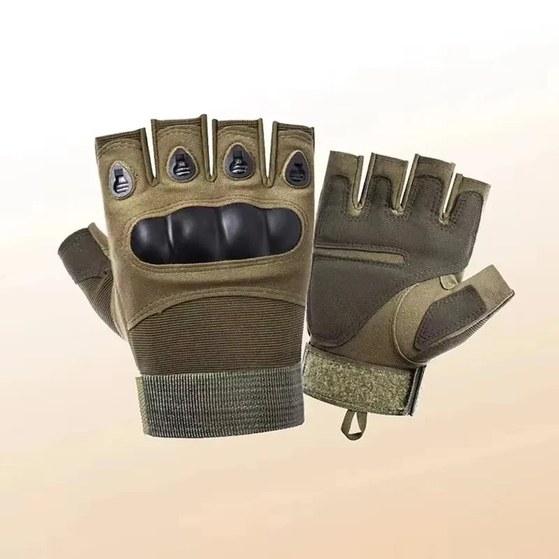 Guantes tácticos antideslizantes transpirable media falange - imagen 4