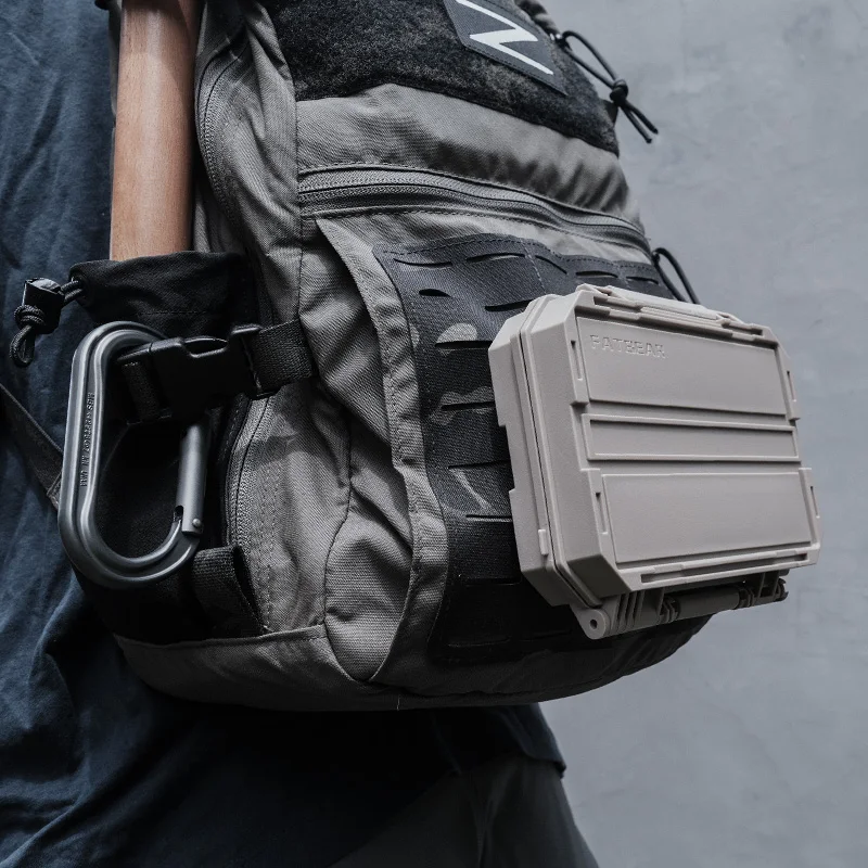 Caja de almacenamiento de módulo Molle de disco duro Mp3/móvil, mochila táctica, accesorios, bolsa colgante de pecho táctico - imagen 5