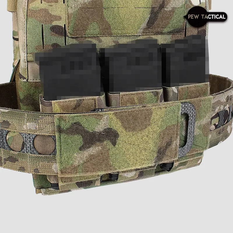 Pew táctico Molle estilo Ferro volumen de facturación Triple 556 Mag bolsa Dope bolsillo canguro Panel Airsoft accesorios MI15