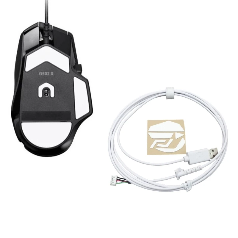 Juego líneas ratón repuesto, Cable USB PVC duradero y pies ratón para ratón con Cable G502 1 Juego - imagen 5