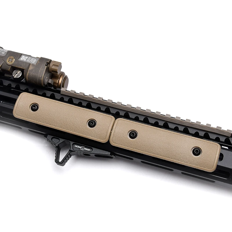 Kit de cubierta de llavero de M-LOK táctico, 3 unidades, Protector de mano de Nylon de 10cm de largo, accesorios de parada, riel Picatinny para AR15 M4 M16 HK416 - imagen 3