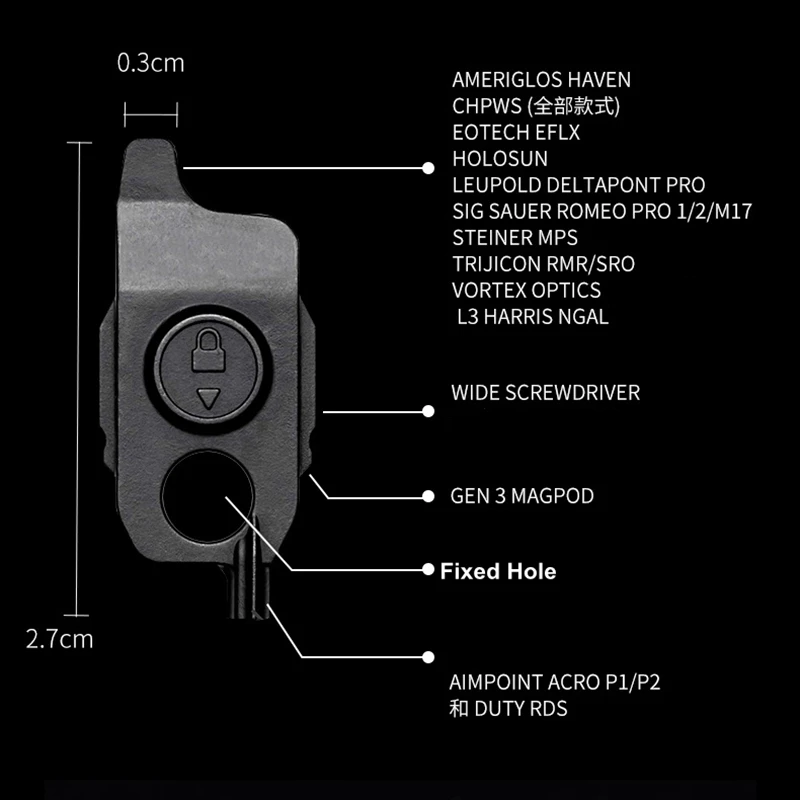 Base soporte montaje PEQ Regulator para réplica Airsoft GBB - imagen 5
