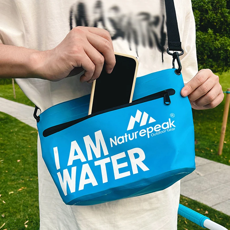 Bolso impermeable para natación y playa, bolsas para deportes al aire libre, senderismo, ciclismo, bolsa de almacenamiento de lavado portátil de viaje, bolso de hombro tipo bandolera - imagen 2