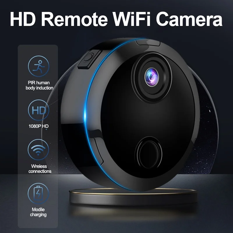 Minicámara IP inalámbrica HD 1080P, cámara de visión nocturna, vigilancia de seguridad para el hogar inteligente, Wifi, control remoto con detección de movimiento - imagen 2