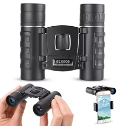 Binoculares potentes de 900x25, telescopio BAK4 de largo alcance, Monocular plegable portátil HD con poca luz para caza y acampada al aire libre