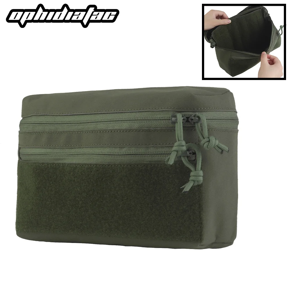 OPHIDIANTAC Bolsa universal GP (L) MOLLE Bolsa de utilidad Sistema de sujeción de tela Organizador de almacenamiento de engranajes esenciales Tamaño de equipo