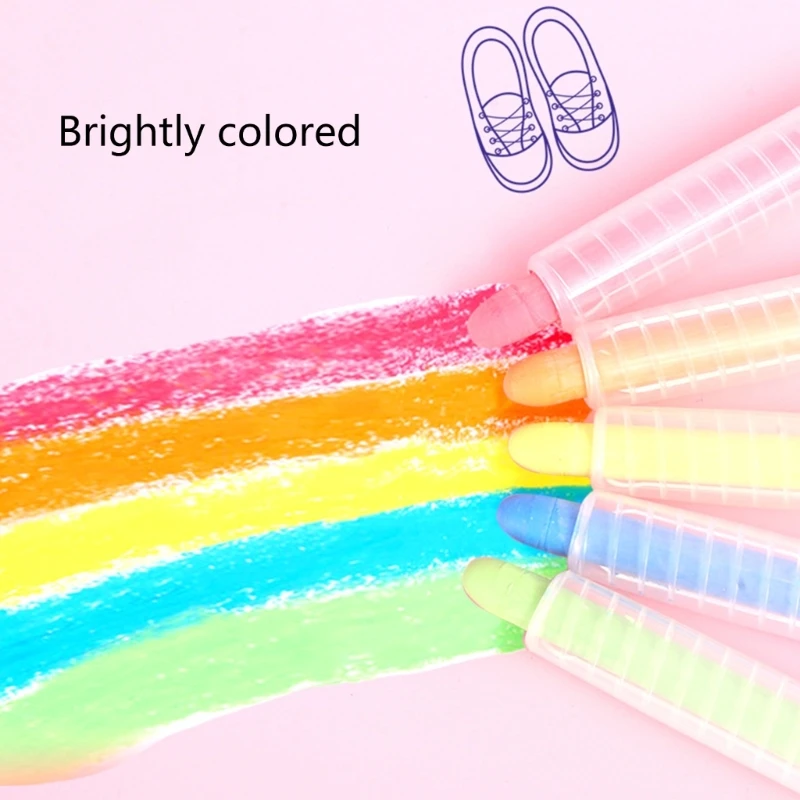 Juego de tizas no tóxicas con soporte Colores vibrantes para dibujar y escribir para niños K1KF - imagen 5