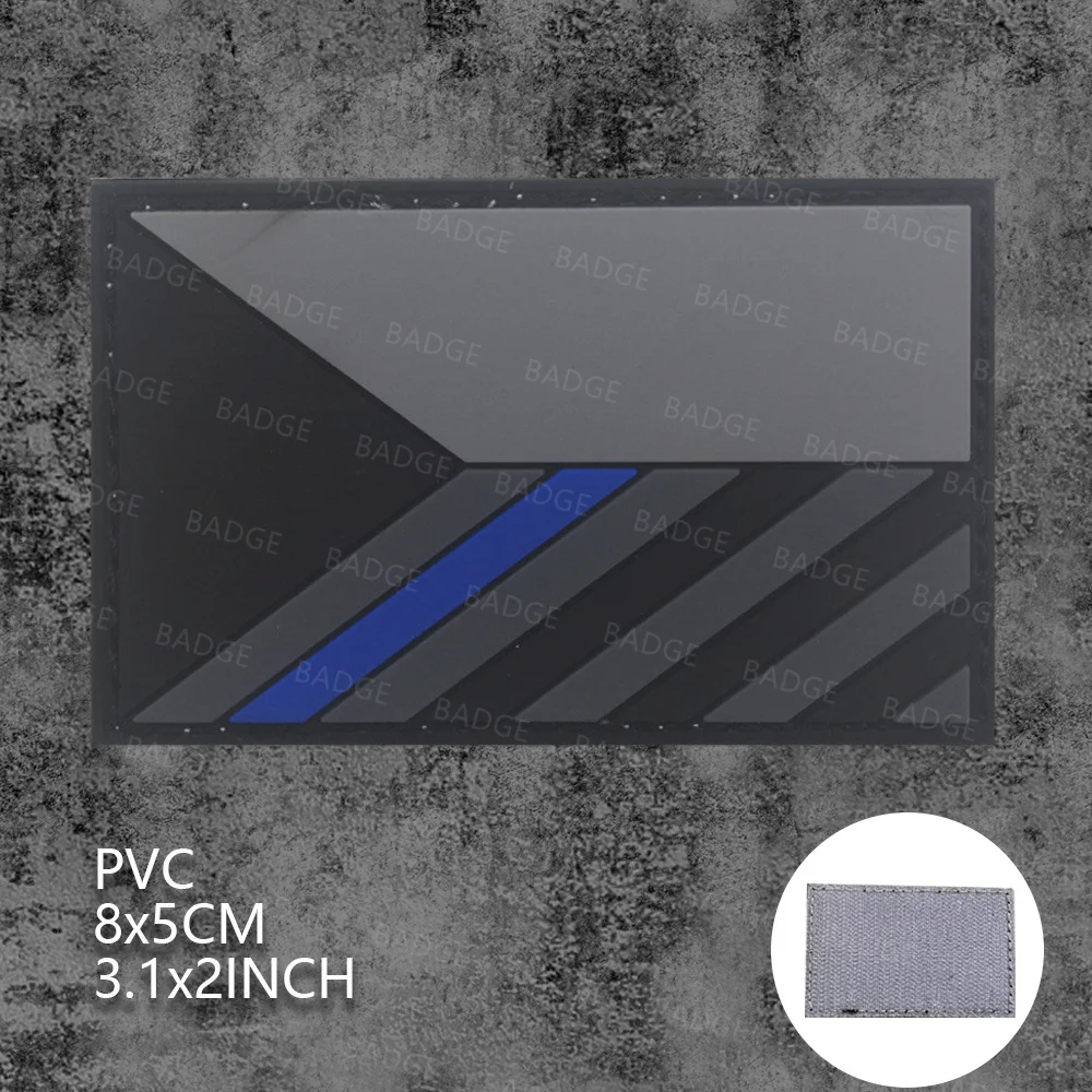 Parches de bandera de República Checa, brazalete bordado de gancho y bucle, parche táctico reflectante para mochilas, sombrero, ropa, chaquetas - imagen 5