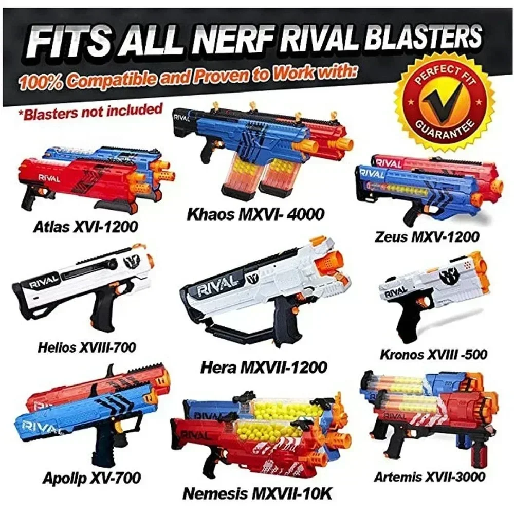 Dardos T-Round Nerf Rival para recarga de pistola de juguete - imagen 4