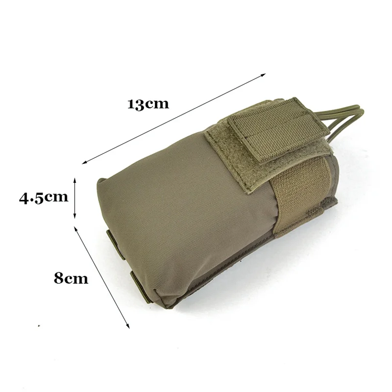 Bolsa para botella de agua, caza táctica, Camping al aire libre, cinturón, accesorios, walkie-talkie, bolsas de Radio