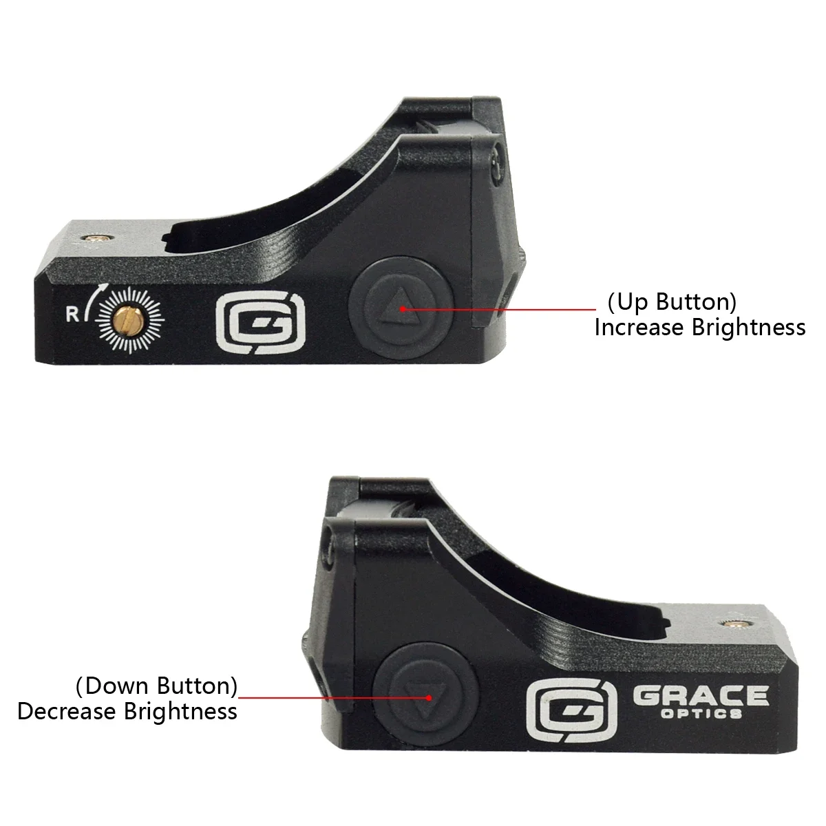 Mira telescópica táctica Grace Optics M1 RMR Red Dot para pistola Glock 17 19 con montura 1913, mira telescópica para caza - imagen 5