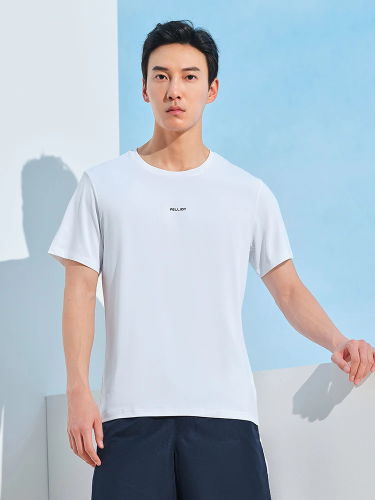 Camiseta de tenis Pelliot, Camiseta deportiva para hombre, camiseta para correr de secado rápido, camisetas para mujer, camisetas deportivas, camiseta de manga corta de gran tamaño, ropa - imagen 4