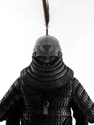 Protector facial táctico negro para cuello y garganta