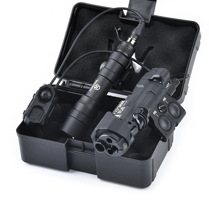 MAWL-C1 táctico IR rojo azul verde punto láser arma de luz LED Surefir SF M600DF 1400 lúmenes accesorios de caza Flashlig Airsoft - imagen 2