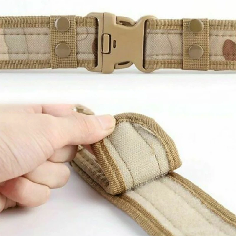 Cinturón táctico de combate Oxford camuflaje lona con liberación rápida - imagen 4