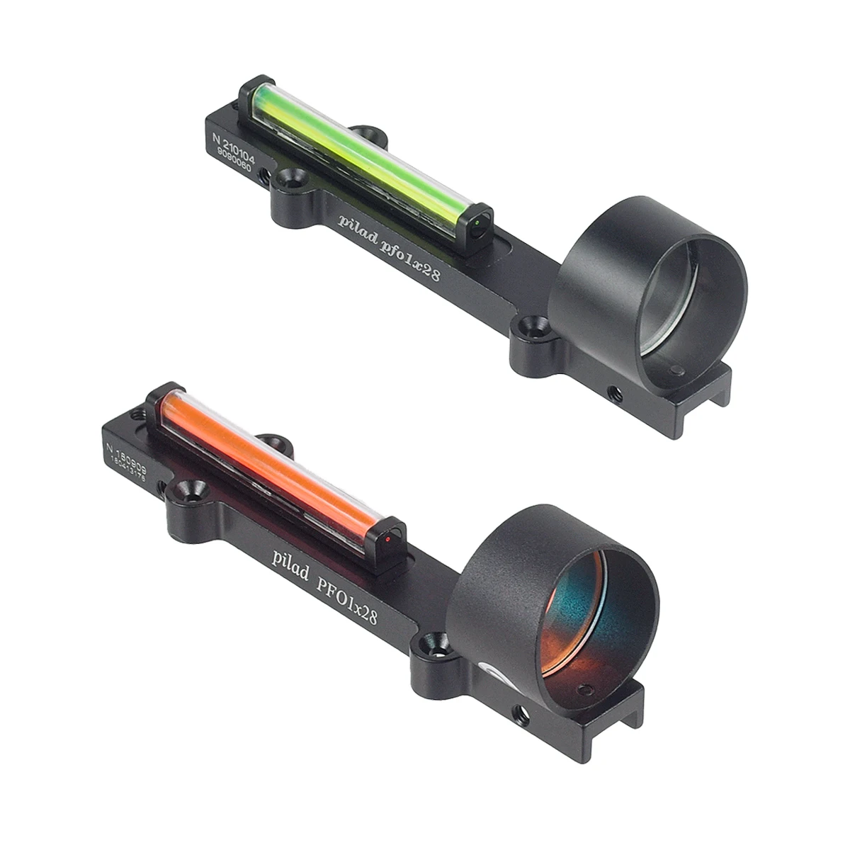 Mira Táctica de Punto Rojo 1x28 con Fibra Óptica Roja y Verde, Ligera, para Caza, Compatible con Riel de Escopeta - imagen 2