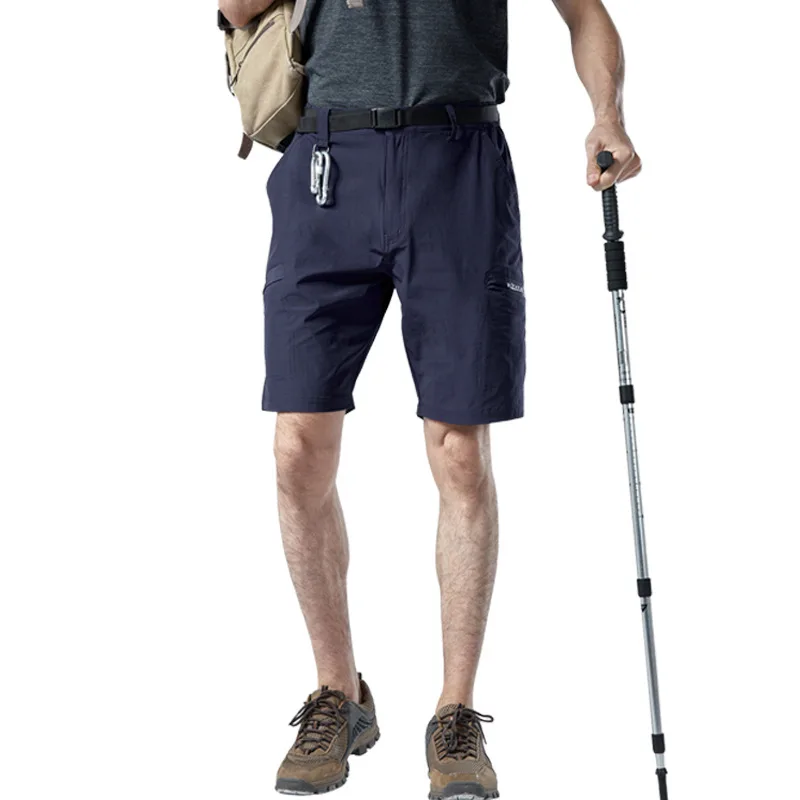 Pantalones cortos de secado rápido con múltiples bolsillos para hombre, Shorts Cargo impermeables para escalada al aire libre, caza y pesca, Verano - imagen 5