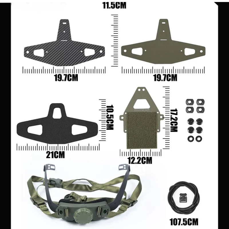 Marco de visión nocturna montado en la cabeza, cámara deportiva, soporte para casco, accesorios tácticos - imagen 5