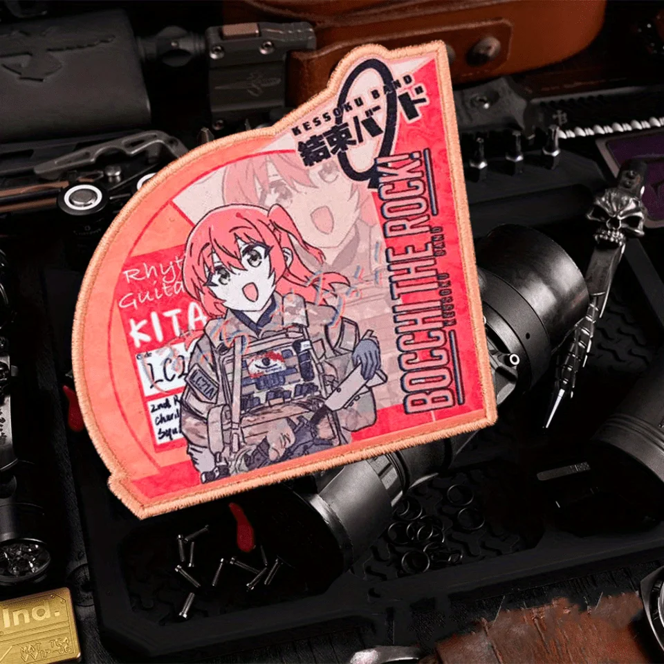 Parche táctico de roca solitaria, insignia de moral militar, brazalete, parches de gancho y bucle impresos de pequeña soledad, pegatinas para ropa y mochila - imagen 2