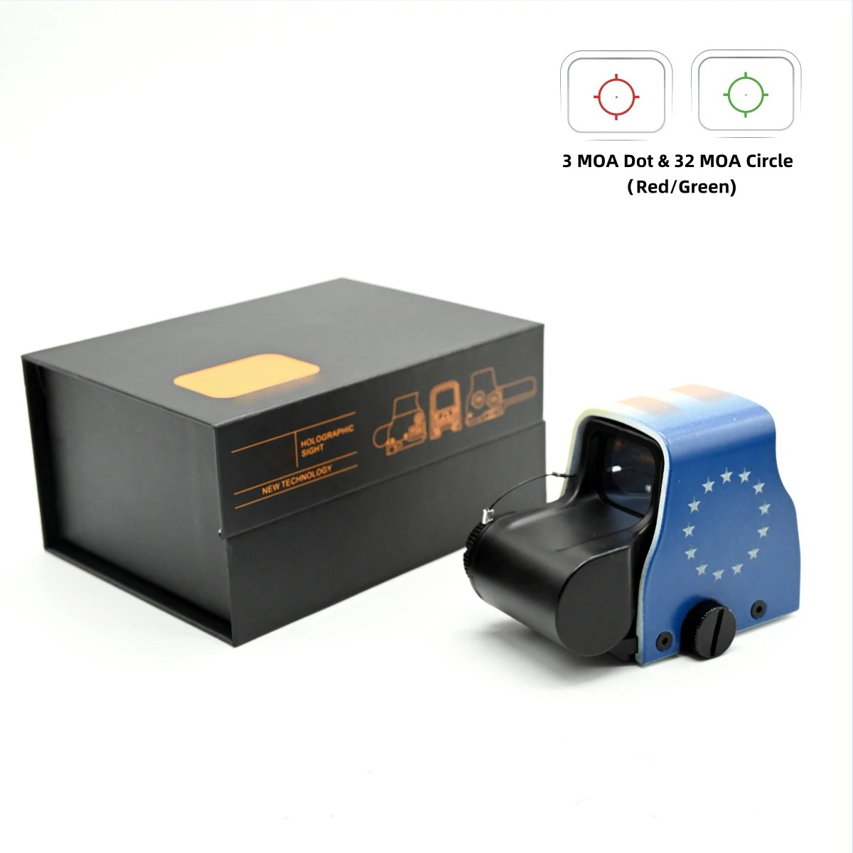 Mira telescópica XPS2 BR con punto rojo y verde, óptica para mira réflex, mira telescópica para caza, compatible con rieles de 20mm - imagen 3