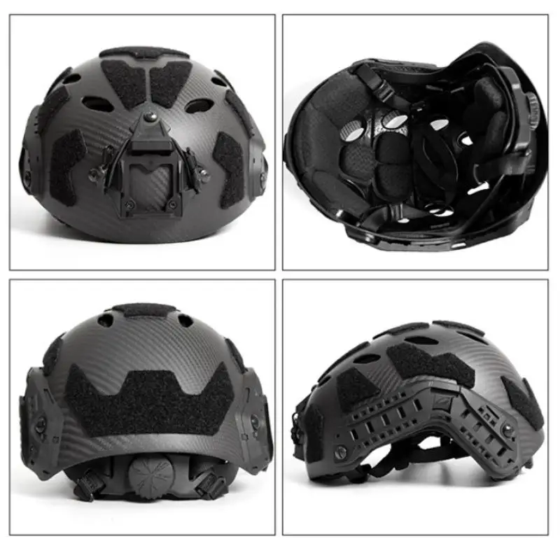 Productos para exteriores FMA, casco táctico de Paintball Airsoft, sello nuevo SF de segunda generación, casco ligero fino de fibra de carbono TB1468 - imagen 3