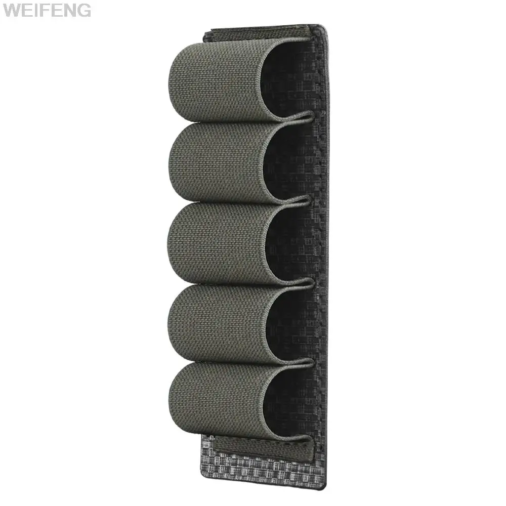 Bolsa militar de munición para escopeta, soporte de carcasa, sistema Molle de bala, portador de cartucho, accesorios para pistola de caza, 5 rondas - imagen 5