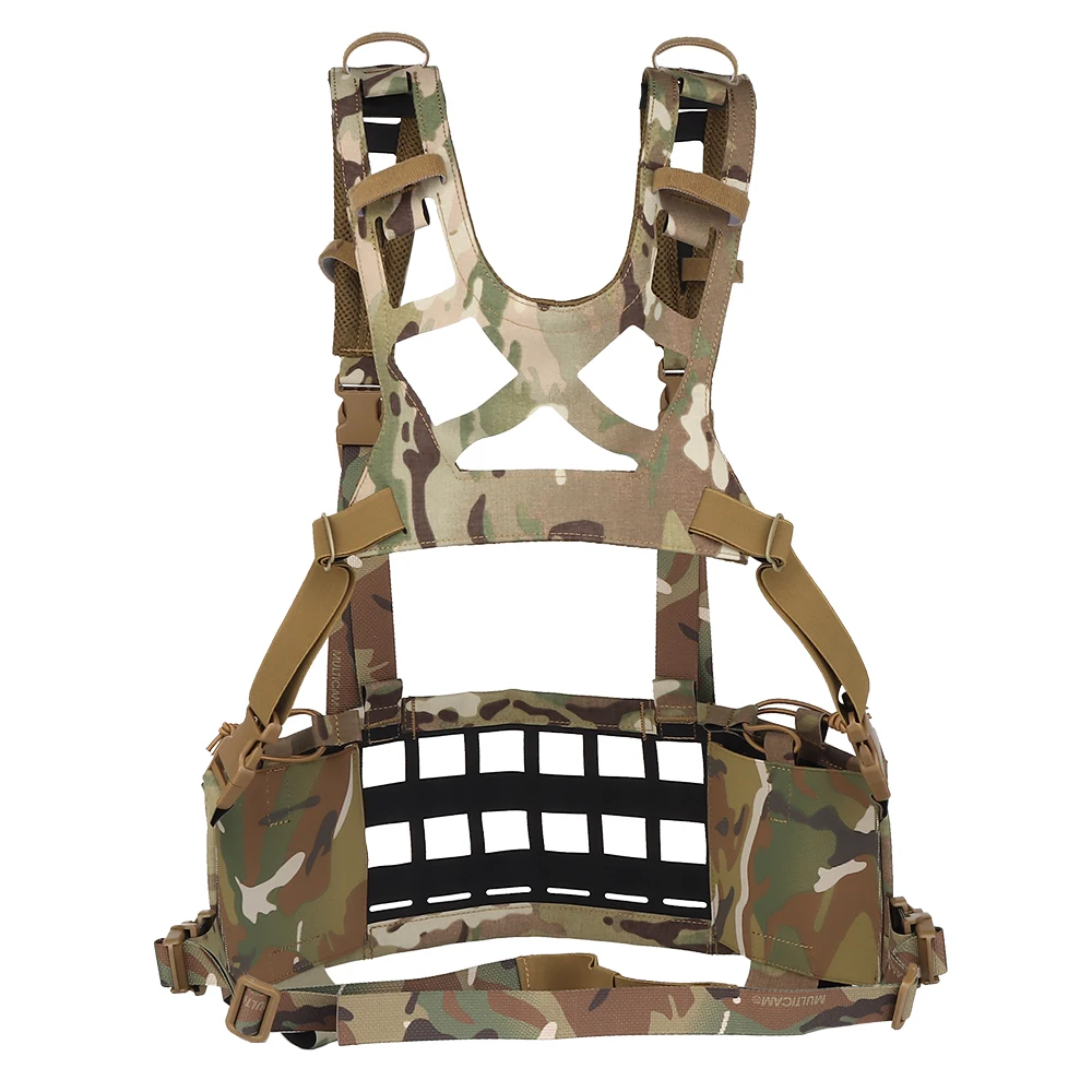 Chaleco táctico ligero SPC, aparejo de pecho, Camuflaje MOLLE, caza Militar de alta calidad SF Airsoft, chaleco de asalto - imagen 4