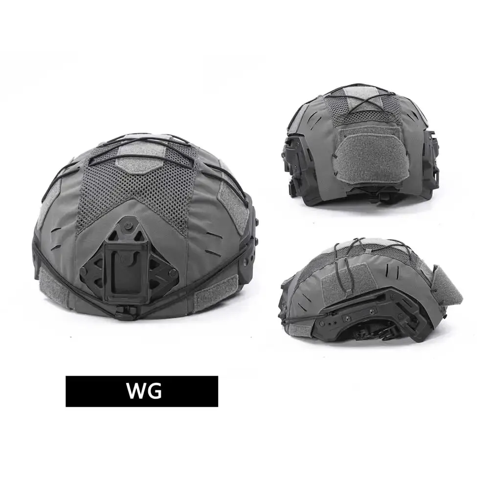 Dmgear-cubierta de casco de choque balístico, equipo táctico verde de guardabarros de malla, equipo de caza Airsoft, Wendy2.0, Exfil - imagen 5