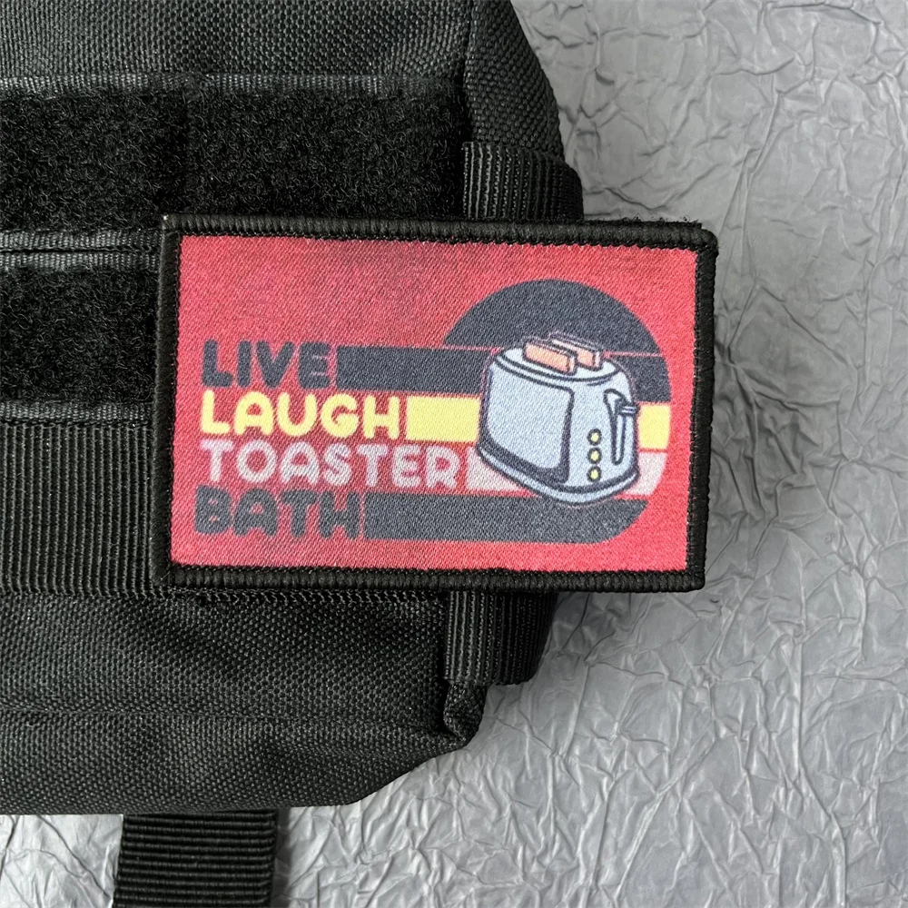 Parche de pegatinas con estampado de gallina para ropa, parches de mochila militar táctica, insignia de Moral de gancho y bucle - imagen 5