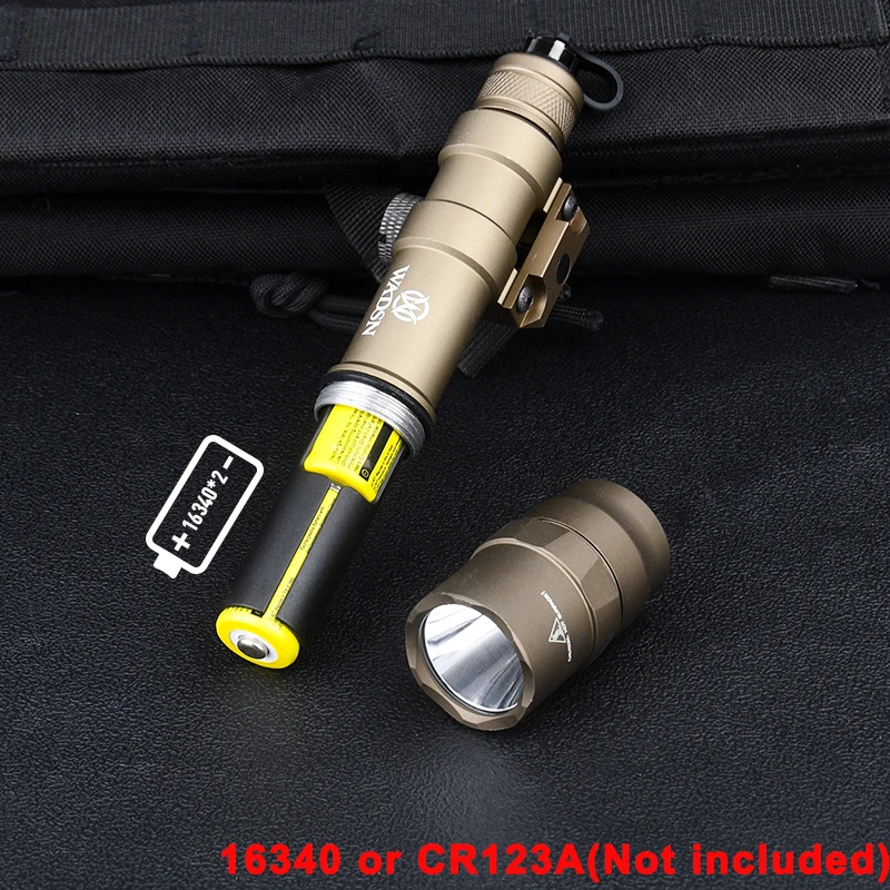 WADSN SF M600DF Linterna táctica LED riel Picatinny 20mm Airsoft - imagen 5
