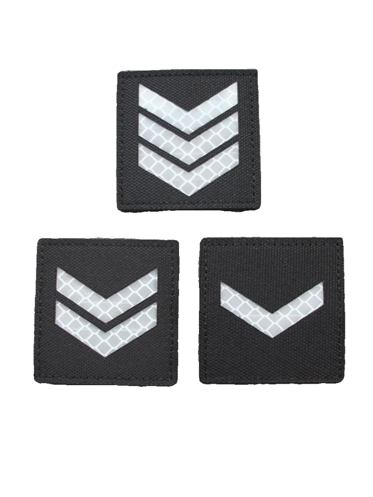 Insignia reflectante de tres vueltas, parche cuadrado de 5cm, grabado láser - imagen 4