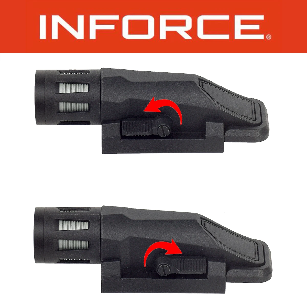 INFORCE WML GEN2-linterna estroboscópica LED táctica Airsoft, casco, armas, luz de caza, iluminación exterior compatible con riel de 20mm, 400 lúmenes - imagen 5