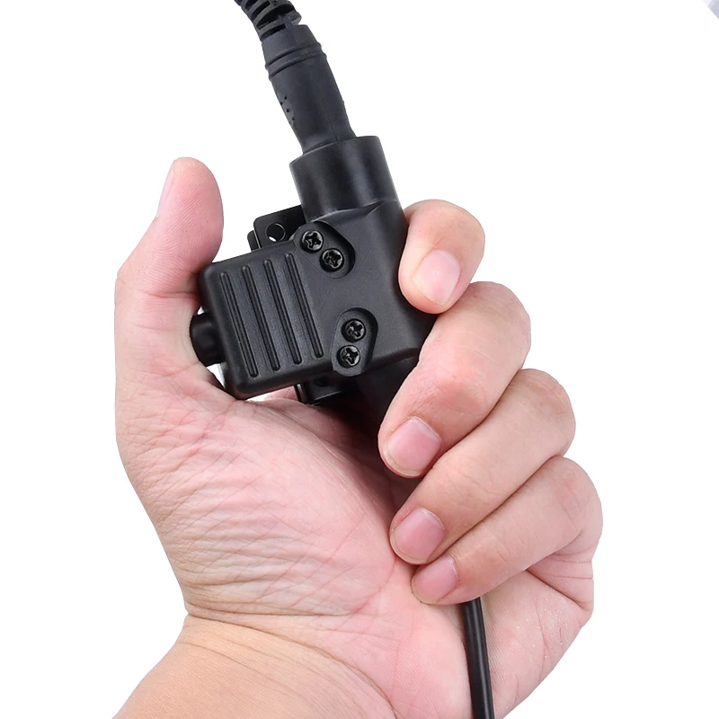 WADSN táctico U94 PTT 7,0 Cable adaptador de auriculares para Walkie Talkie TYT F8 ipsc accesorios Radio Motorola Kenwood - imagen 3