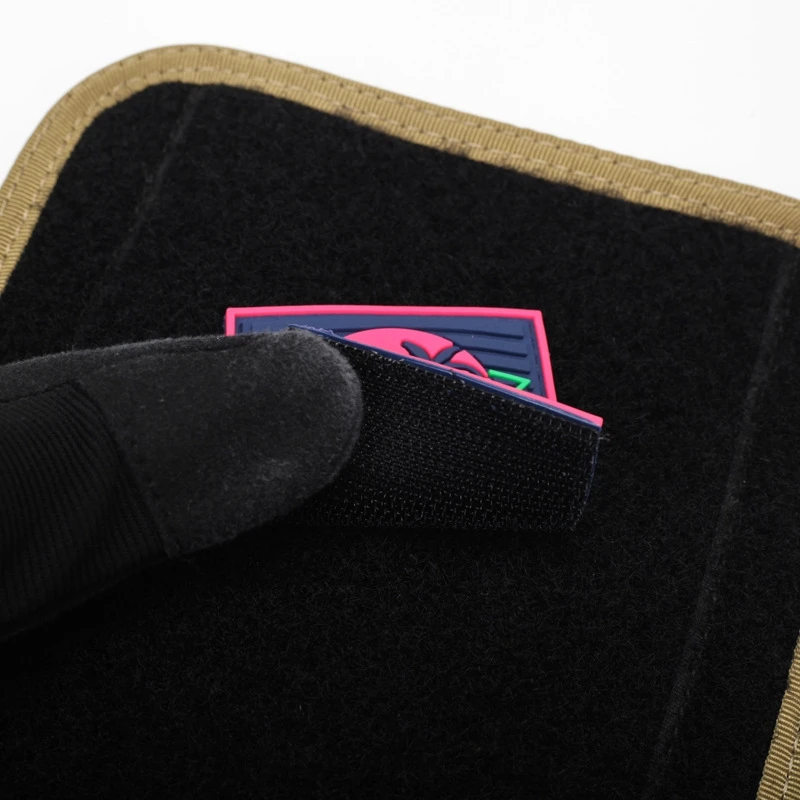 Parche de gancho y bucle Stay Rad, accesorios de PVC de paisaje costero, parches brillantes, insignia moral al aire libre, insignias tácticas de ropa - imagen 3