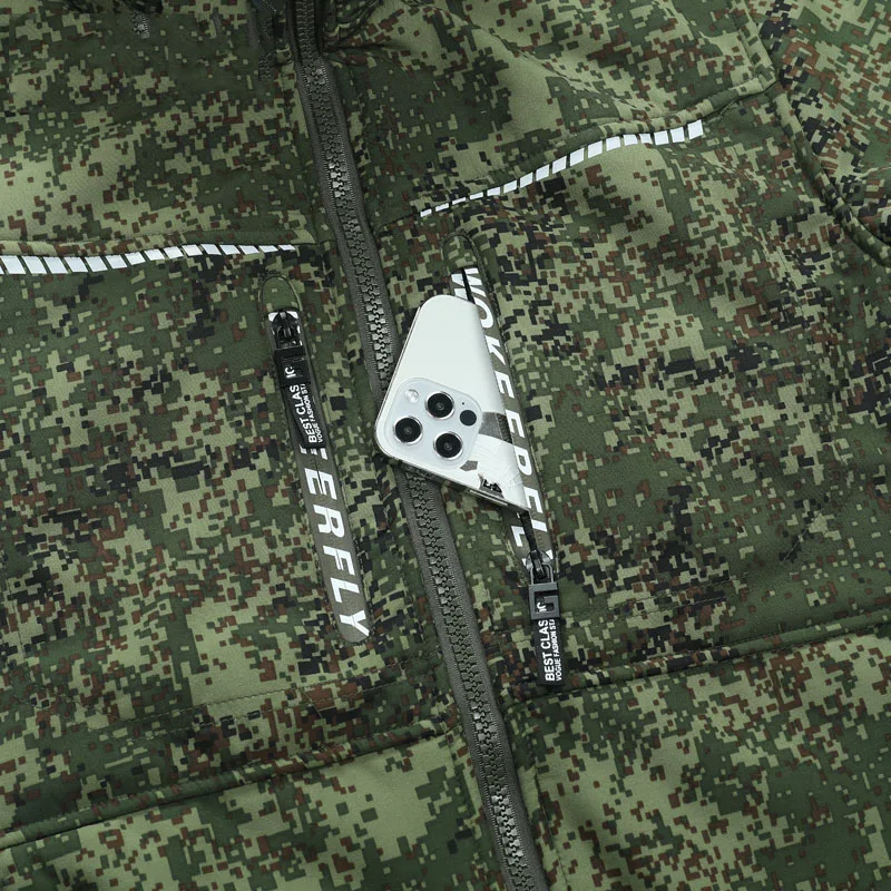 Traje de camuflaje de felpa verde pequeño ruso para hombre, chaqueta impermeable para hombre, traje de asalto de concha suave para montañismo al aire libre - imagen 2