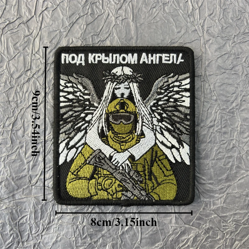 Parches bordados de Chevron para ropa, insignia de moral de perro, equipo táctico, accesorio militar, brazalete con gancho y bucle - imagen 3